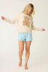 Pj Salvage Flannels Beary Cute Bear Print Flannel Shorts